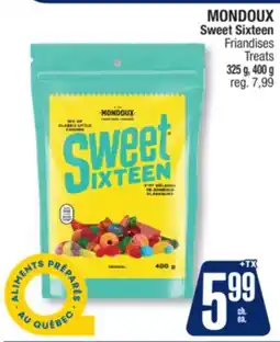 Jean Coutu MONDOUX Sweet Sixteen offer