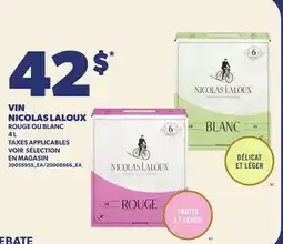 Provigo VIN NICOLAS LALOUX offer