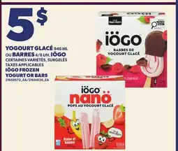 Provigo YOGOURT GLACÉ 946 ML OU BARRES 4/8 UN. ÎÖGO | IÖGO FROZEN YOGURT OR BARS offer