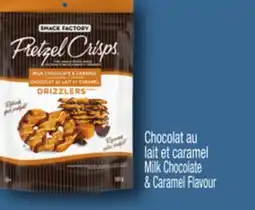 Provigo PRETZEL CRISPS DE SNACK FACTORY | CHOCOLAT AU LAIT OU CARAMEL DRIZZLERS offer