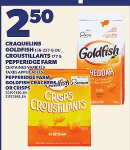 Provigo CRAQUELINS GOLDFISH, 156-227 G OU CROUSTILLANTS, 177 G | PEPPERIDGE FARM GOLDFISH CRACKERS OR CRISPS offer