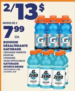 Provigo BOISSON DÉSALÉRANTE GATORADE | GATORADE SPORTS DRINK offer