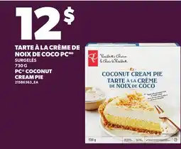 Provigo TARTE À LA CRÈME DE NOIX DE COCO PC | PC COCONUT CREAM PIE offer