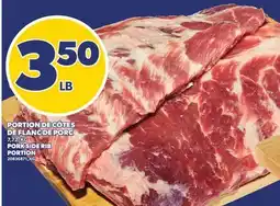 Provigo PORTION DE CÔTES DE FLANC DE PORC | PORK SIDE RIB PORTION offer