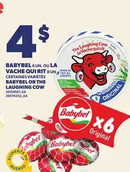 Provigo BABYBEL 6 UN. OU LA VACHE QUI RIT 8 UN. | BABYBEL OR THE LAUGHING COW offer