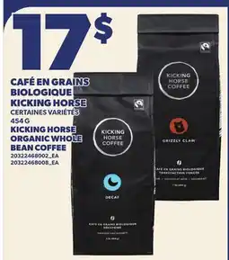Provigo CAFÉ EN GRAINS BIOLOGIQUE KICKING HORSE | KICKING HORSE ORGANIC WHOLE BEAN COFFEE offer