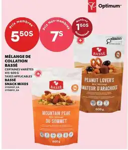 Provigo MÉLANGE DE COLLATION BASSÉ | BASSÉ SNACK MIXES offer