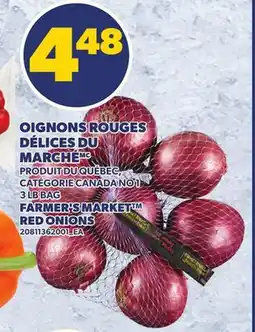 Provigo OIGNONS ROUGES DÉLICES DU MARCHÉ | FARMER'S MARKET RED ONIONS, 3 LB BAG offer