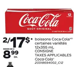 Provigo BOISSONS COCA‑COLA | COCA-COLA , 12x355mL offer