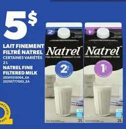 Provigo LAIT FINEMENT FILTRÉ NATREL | NATREL FINE FILTERED MILK offer