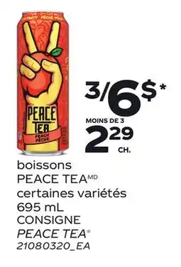 Provigo BOISSONS PEACE TEA | PEACE TEA offer