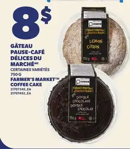 Provigo GÂTEAU PAUSE-CAFÉ DÉLICES DU MARCHÉ | FARMER'S MARKET COFFEE CAKE offer