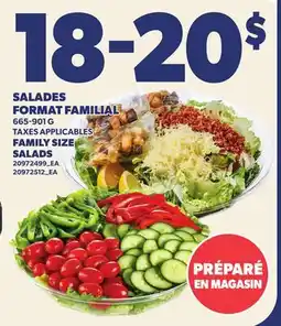 Provigo SALADES FORMAT FAMILIAL | FAMILY SIZE SALADS offer
