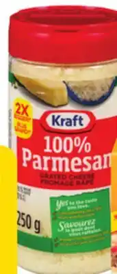 Giant Tiger Kraft 100% Parmesan Cheese offer