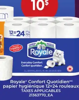 Provigo ROYALE CONFORT QUOTIDIEN PAPIER HYGIÉNIQUE 12=24 ROULEAUX offer