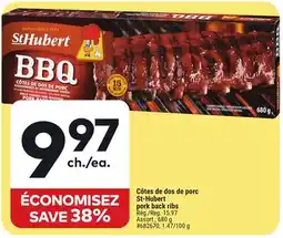 Giant Tiger St-Hubert pork back ribs offer