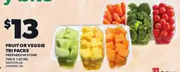 Loblaws Fruit or veggie tri packs offer