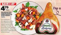 Loblaws Deli service case leoncini italian parma prosciutto offer