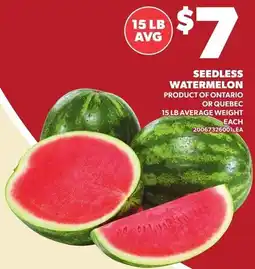 Loblaws Seedless watermelon offer