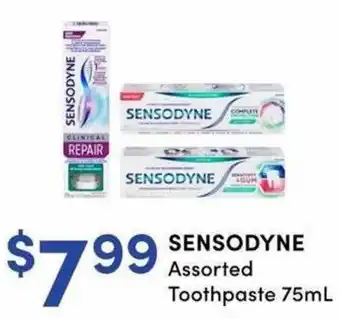 Sensodyne assorted toothpaste