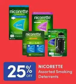 Apple Drugs Nicorette assorted smoking deterrents offer