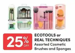 Apple Drugs Ecotools or Real Techniques Assorted Cosmetic Brushes and Sponges offer