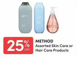 Apple Drugs Method assorted skin care or hair care products offer
