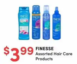 Apple Drugs Finesse assorted hair care products offer