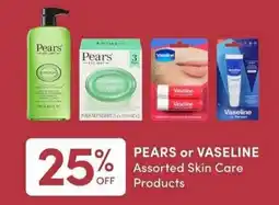 Apple Drugs Pears or Vaseline Assorted Skin Care Products offer