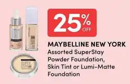 Apple Drugs Maybelline New York assorted superstay powder foundation skin tint or lumi matte foundation offer