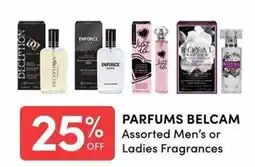 Apple Drugs Parfums Belcam Assorted Men's or Ladies Fragrances offer