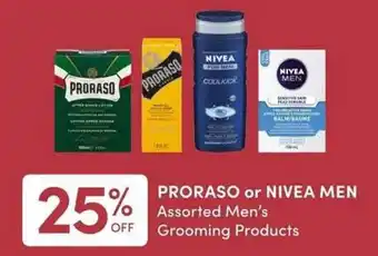 Apple Drugs Proraso or nivea men assorted men's grooming products offer