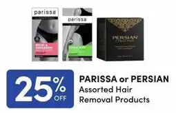 Apple Drugs Parissa or Persian Assorted Hair Removal Products offer