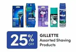 Apple Drugs Gillette assorted shaving products offer