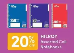 Apple Drugs Hilroy assorted coil notebooks offer
