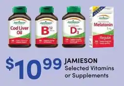 Apple Drugs Jamieson selected vitamins or supplements offer