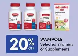 Apple Drugs Wampole selected vitamins or supplements offer