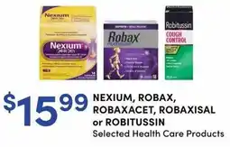 Apple Drugs Nexium, Robax, Robaxacet, Robaxisal or Robitussin offer