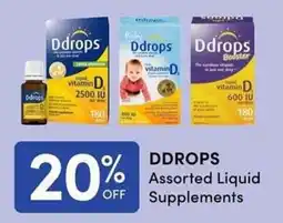 Apple Drugs Ddrops assorted liquid supplements offer