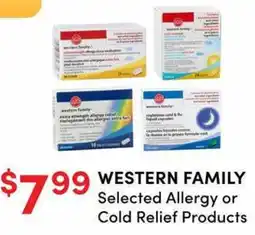 Apple Drugs Western Family Selected Allergy or Cold Relief Products offer