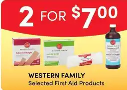 Apple Drugs Western Family Selected First Aid Products offer