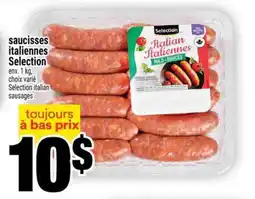 Super C saucisses italiennes Selection offer