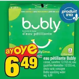 Super C EAU PÉTILLANTE BUBLY offer