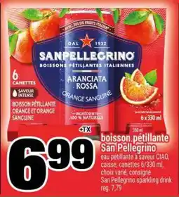 Super C boisson pétillante San Pellegrino offer