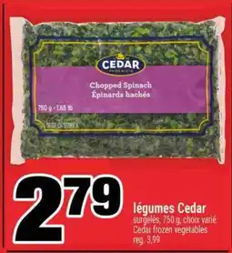 Super C LÉGUMES CEDAR offer