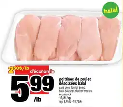Super C poitrines de poulet désossées halal offer