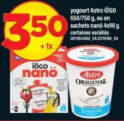 Maxi yogourt Astro iÖGO offer