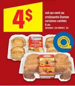 Maxi Vol-au-vent ou croissants Dumas offer