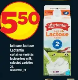 Maxi lait sans lactose Lactantia offer