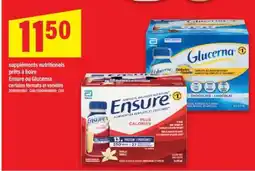 Maxi Ensure ou Glucerna offer